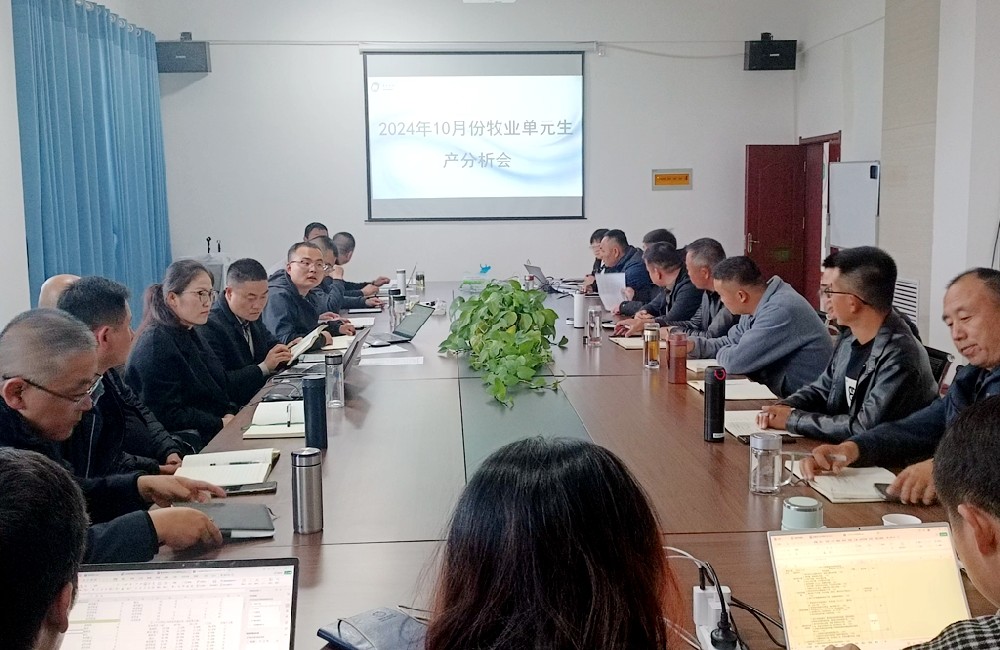 甘肅前進(jìn)集團(tuán)牧業(yè)生產(chǎn)單元召開10月份生產(chǎn)經(jīng)營(yíng)分析會(huì)